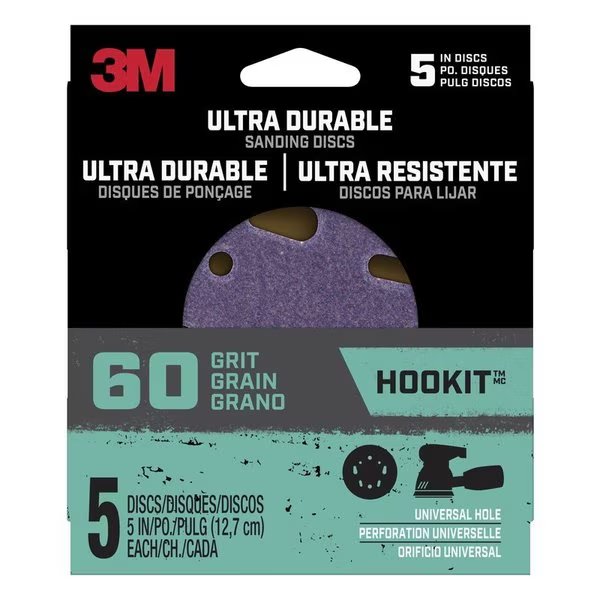 Disc Sanding Power 5In 60 Grit, 3M, Mfr#: 27254